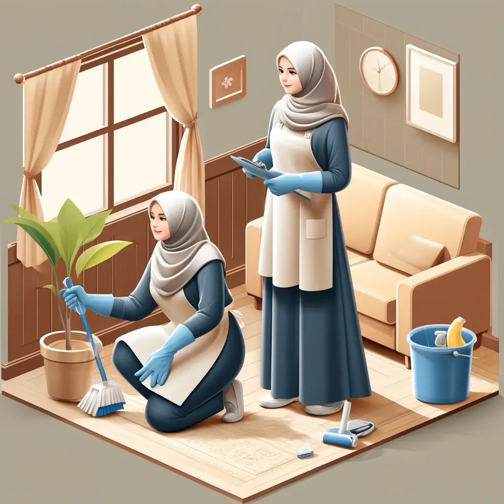 وقت تنظيف البيت