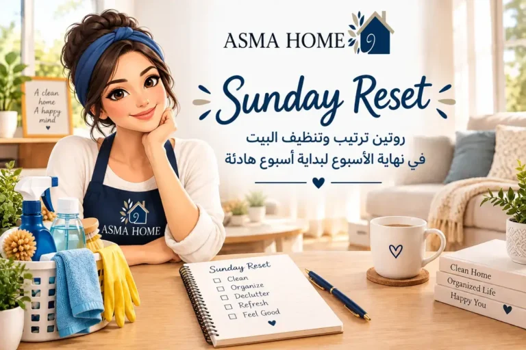 Sunday Reset: روتين ترتيب وتنظيف البيت في نهاية الأسبوع لبداية أسبوع هادئة 3 Sunday Reset