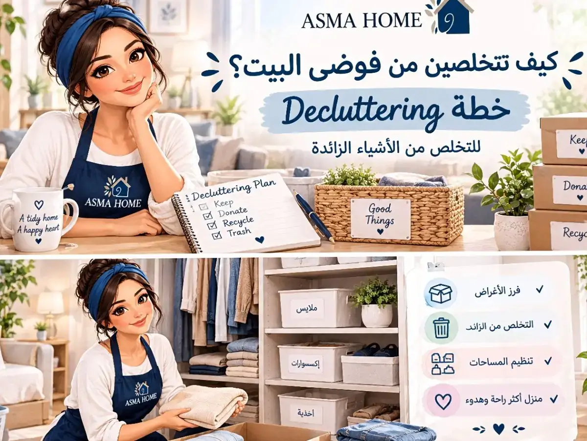 home-decluttering التخلص من الأشياء الزائدة