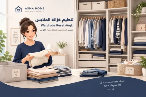 wardrobe-organization تنظيم خزانة الملابس