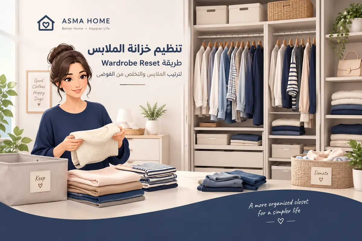 تنظيم خزانة الملابس: دليل Wardrobe Reset خطوة بخطوة 1 wardrobe-organization تنظيم خزانة الملابس